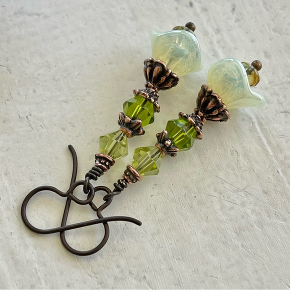ARTISAN Earrings “Morning Meadow” - Dangles - Picture 4 of 9